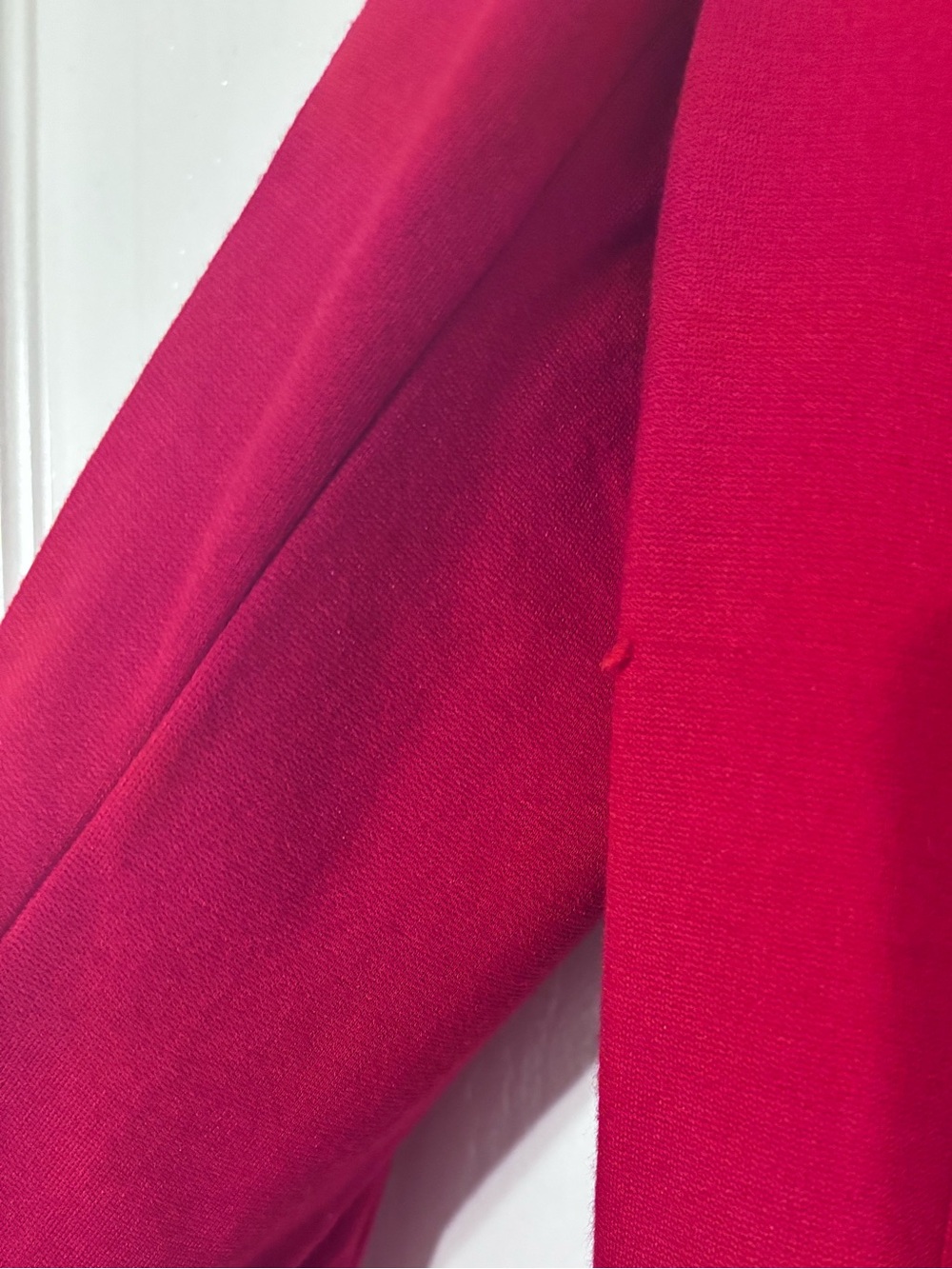 Chico's Red Ruffle-Trim Blazer - Picture 4 of 6